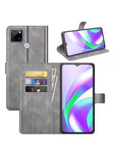 Realme C12 /Realme Narzo 20 Flip Cover Leather Wallet Case with Rectangle Magnetic Snap
