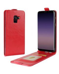 Samsung Galaxy A8 2018 A530F Leather Flip Phone Case Flip Cover Vertical Open Wallet Case