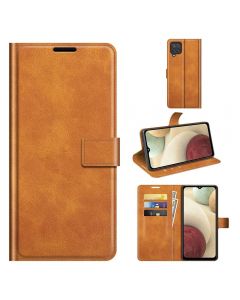 Samsung Galaxy F12 | Galaxy M12 Flip Cover Leather Wallet Case with Rectangle Magnetic Snap