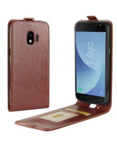 Samsung Galaxy J2 Pro 2018 Leather Flip Phone Case Flip Cover Vertical Open Wallet Case