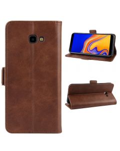 Samsung Galaxy J4 Plus J415F /J4 Core Flip Cover Leather Wallet Case with dual magnetic closure