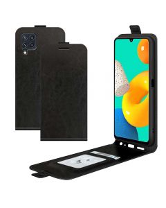 Samsung Galaxy M32 Leather Flip Phone Case Flip Cover Vertical Open Wallet Case
