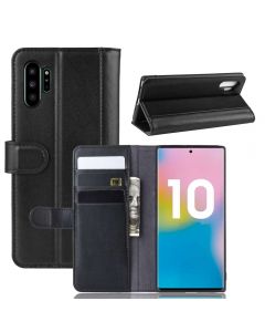 Samsung Galaxy Note 10 Pro Phone Case Wallet Flip Cover Folio Genuine Leather Case Stand Display Card Pocket