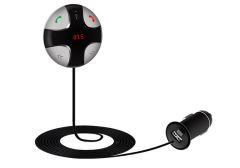 FM Transmitter with car charger and magnetic base support Bluetooth & SD
