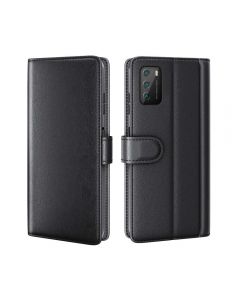Xiaomi Poco M3 Phone Case Wallet Flip Cover Folio Genuine Leather Case Stand Display Card Pocket