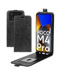 Xiaomi Poco M4 Pro 4G Leather Flip Phone Case Flip Cover Vertical Open Wallet Case