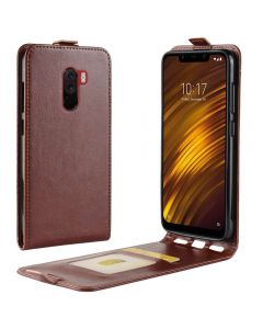 Xiaomi Pocophone F1 Leather Flip Phone Case Flip Cover Vertical Open Wallet Case