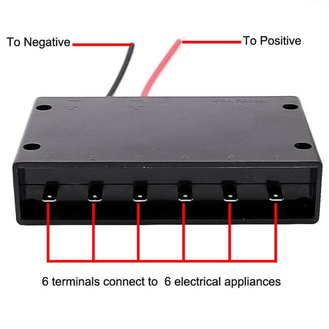 1 Set Car Marine Boat 6 Gang LED Capacitive Touch Control Screen Switch  Panel Slim Box With 15Pin VGA Tranmission Cable Easy Installation 