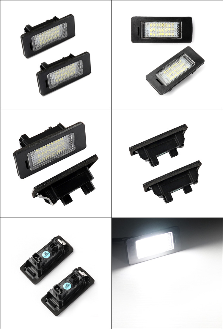 Pair LED License Plate Light for BMW E82 E90 E92 E39 E60 E70 E71